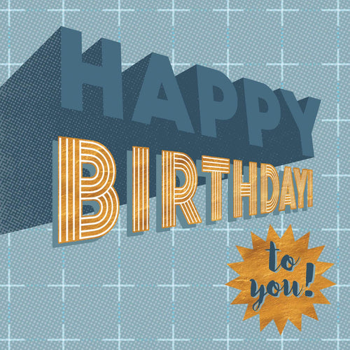 Bevelled Font Birthday