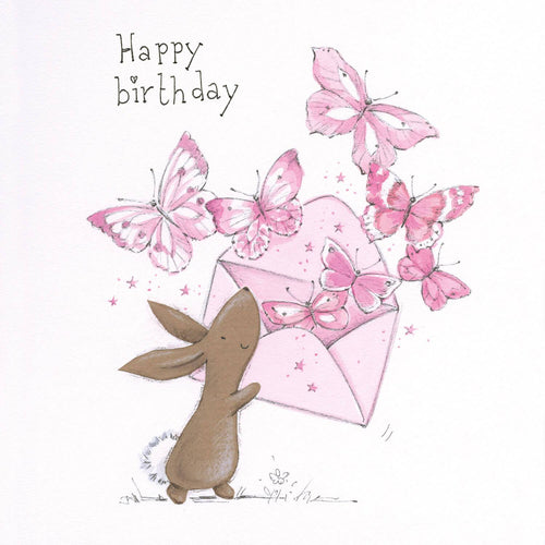 Birthday Butterflies Bella Rabbit