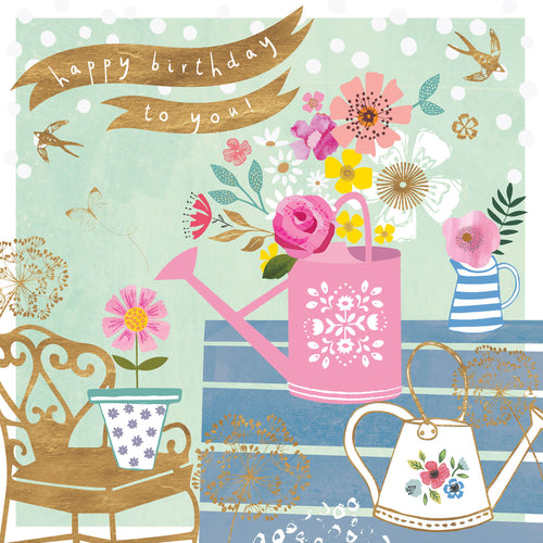 Birthday Garden Scene