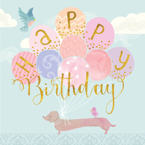 Daschund Balloons Birthday