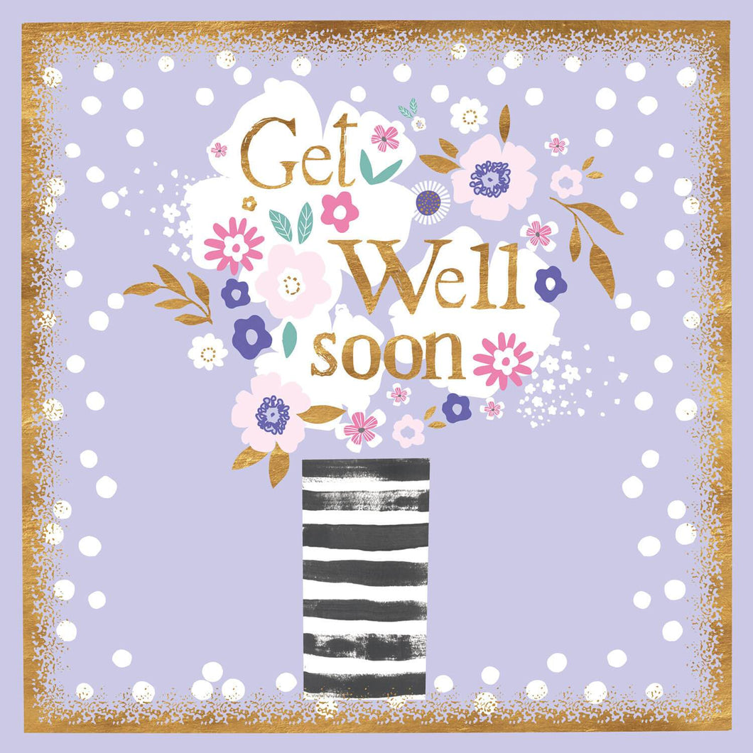 Floral Vase Get Well Soon