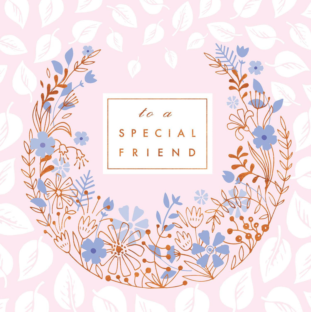 Friend Line Floral Wreath
