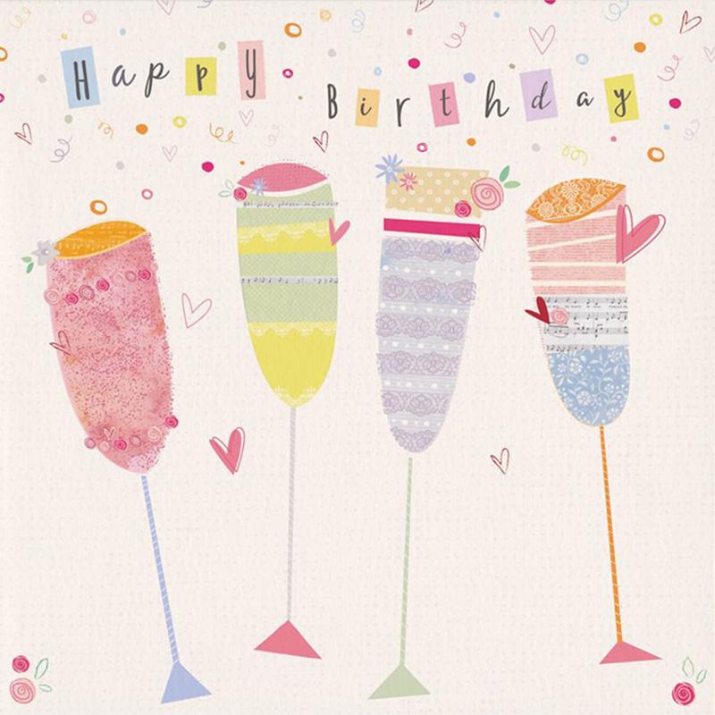 Champagne Happy Birthday