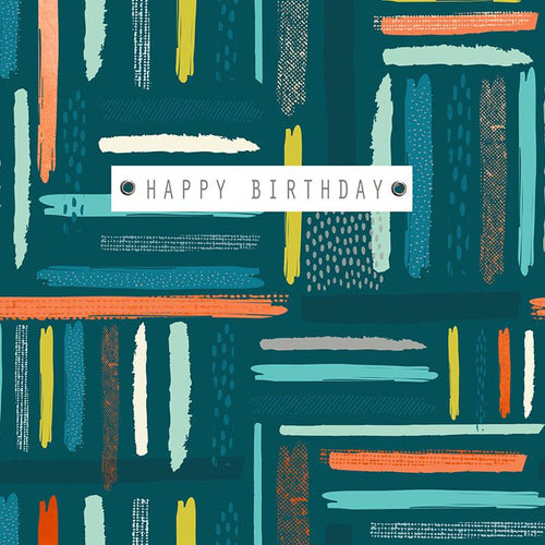 Copper Foiled Happy Birthday