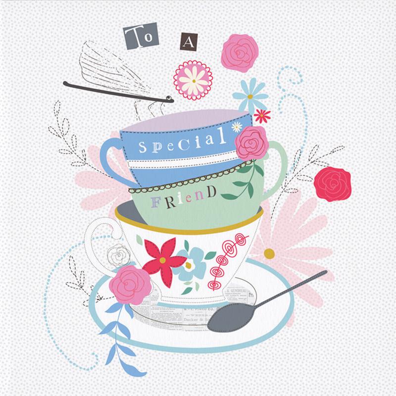 Special Friend Tea Cups