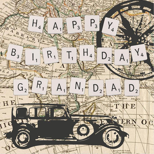Map Birthday Grandad
