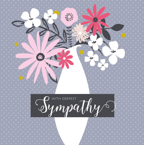 With Deepest Sympathy Polka Dot