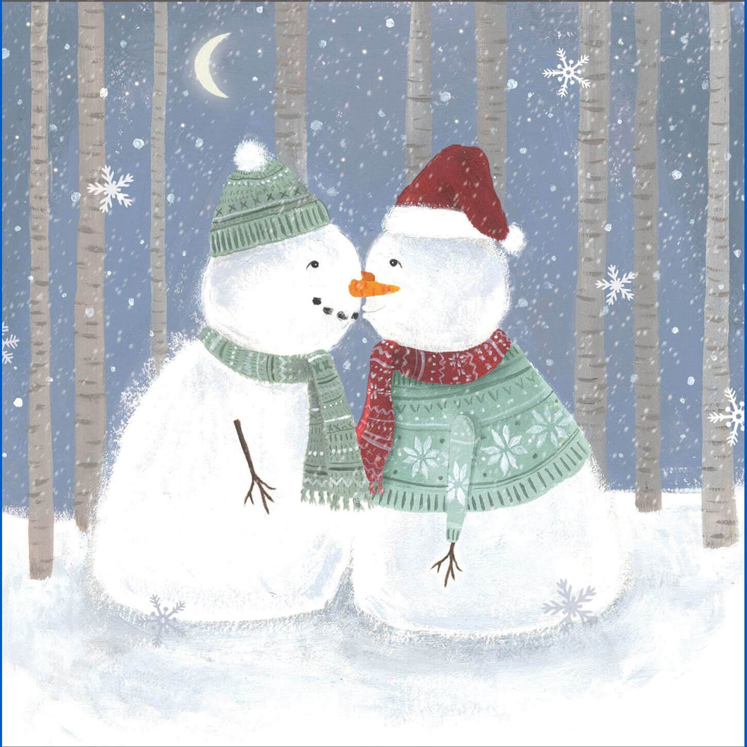 Snowmen Kissing