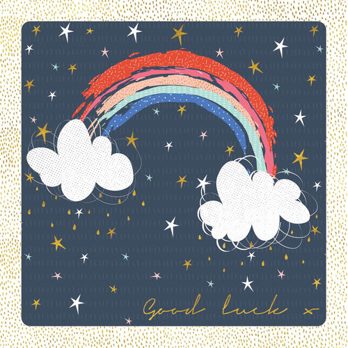 Good Luck Rainbow And Stars