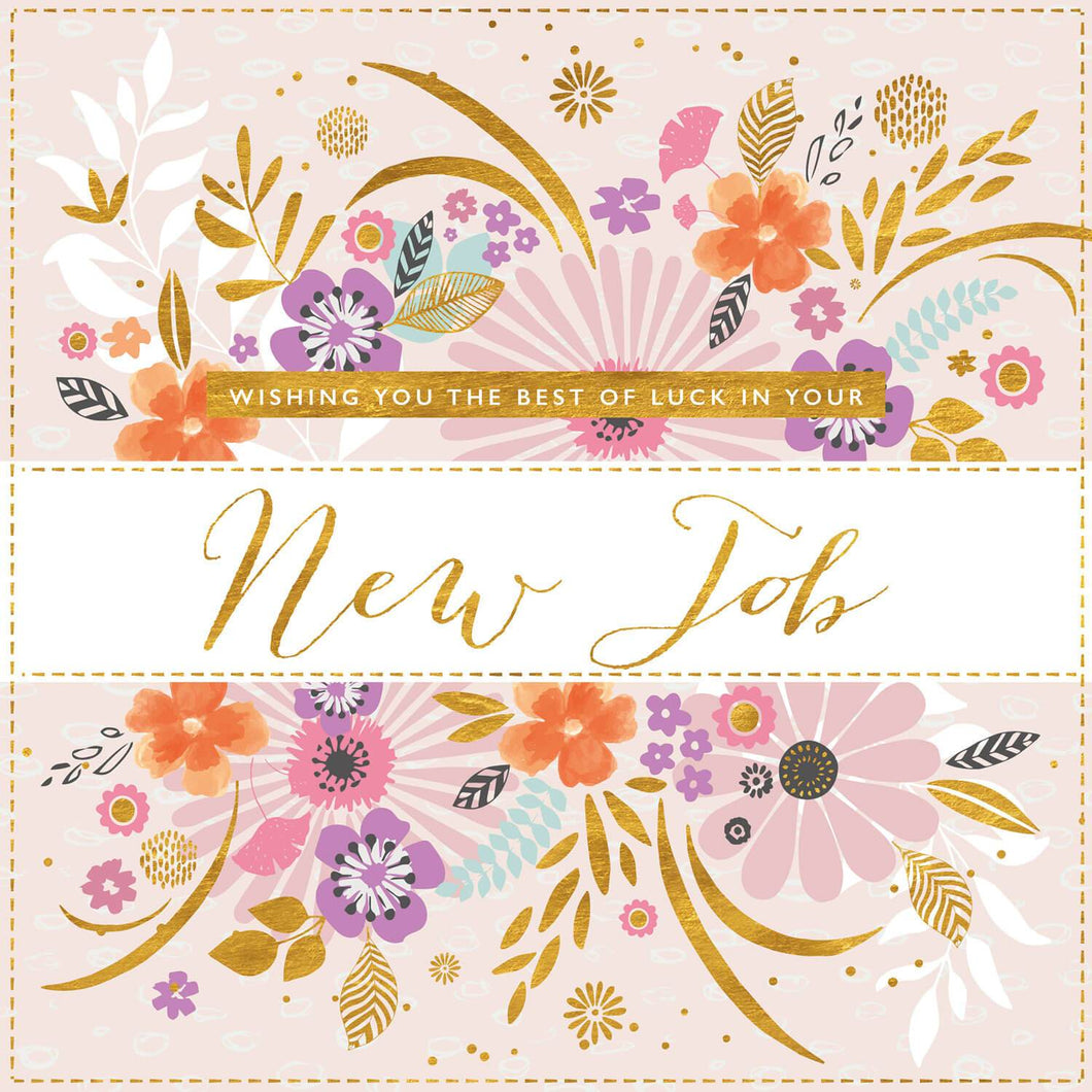 Best Of Luck In Your New Job, Floral