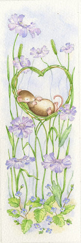Cornflowers and Meadow Grass Heart