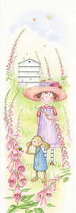Pip and Florrie Foxgloves and Bee Hive