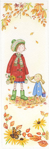 Pip and Florrie Lavender Autumn Leaves & Daisies