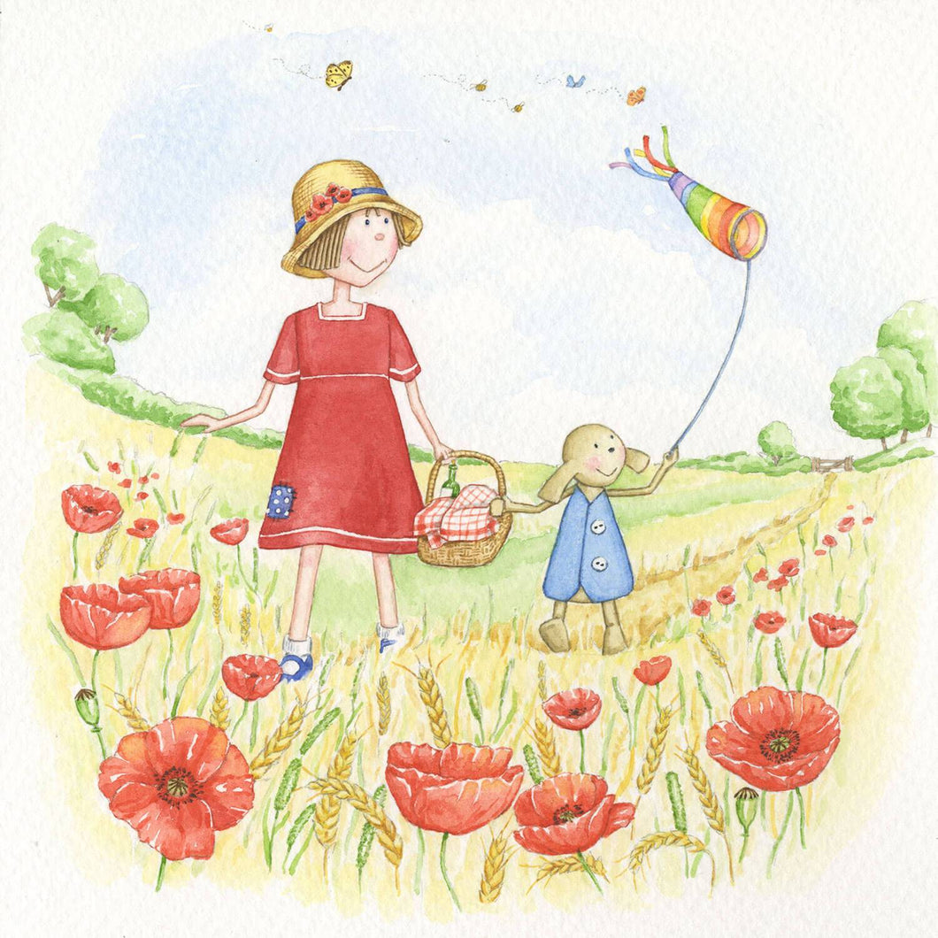 Pip & Florrie Picnic Amongst The Poppies