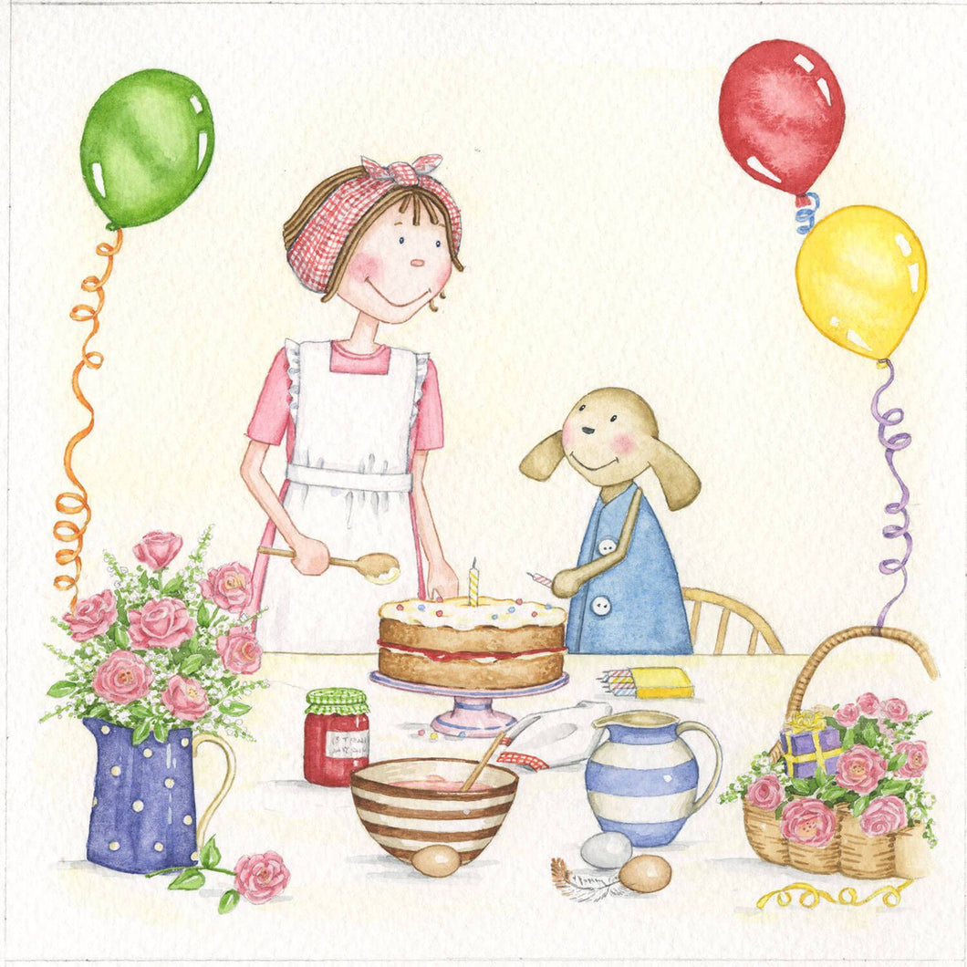 Pip & Florrie Baking A Cake