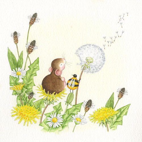 Mouse Dandelion Clock