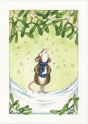 Misteltoe Carol Singing Mouse