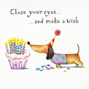Close Your Eyes, Make A Wish Sausage Dog