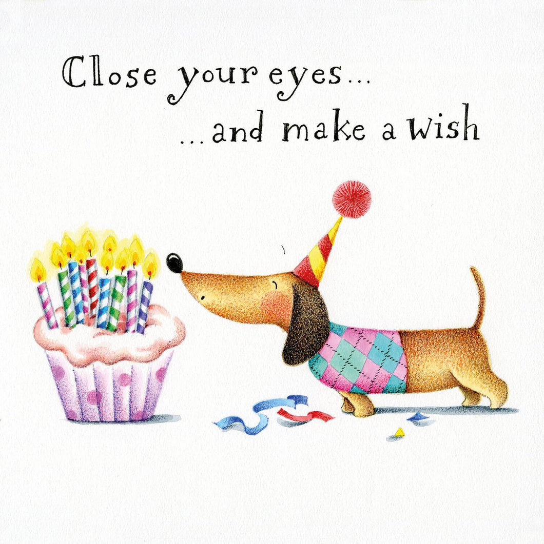 Close Your Eyes, Make A Wish Sausage Dog