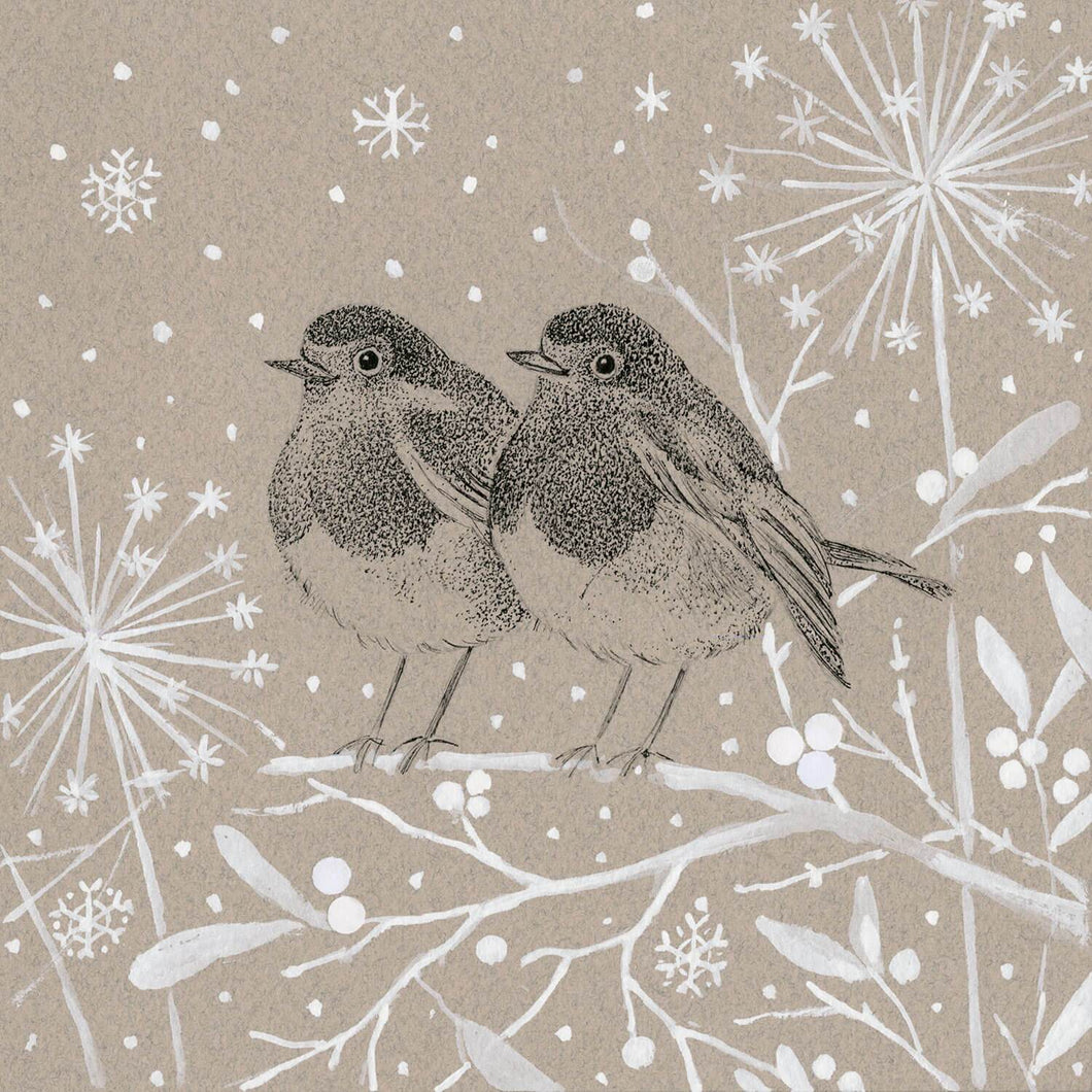 Two Robins Winter Wonderland