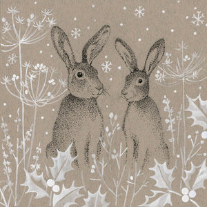 Two Hares Winter Wonderland