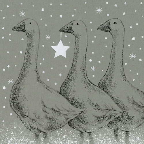 Winter Geese Winter Wonderland