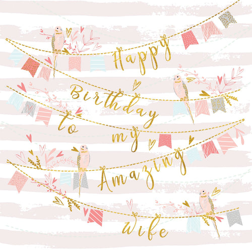 Amazing Wife Bunting