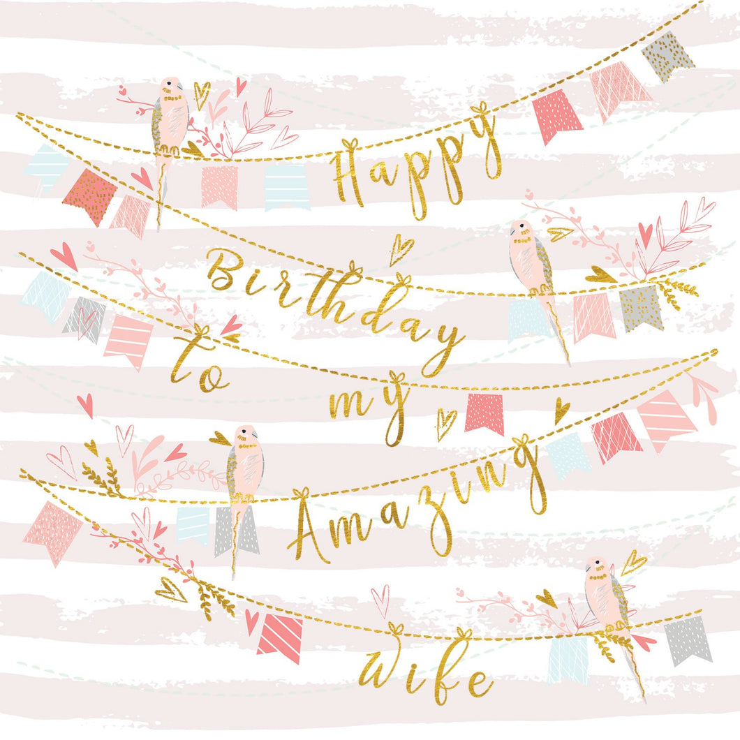 Amazing Wife Bunting