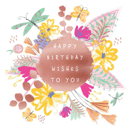 Bright Floral Birthday Wishes