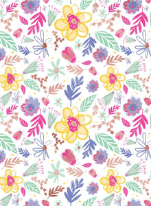 Bright Floral Sorry You're Leaving Wrapping Paper