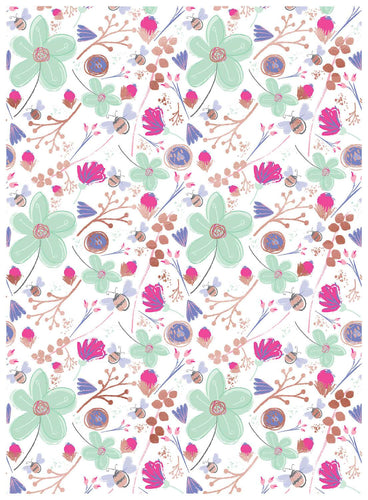 Bright Floral Thank You Wrapping Paper