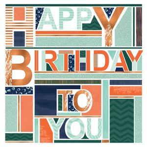 Coloured Typography Birthday