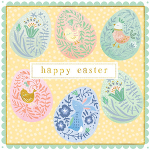 Happy Easter Decorated Eggs