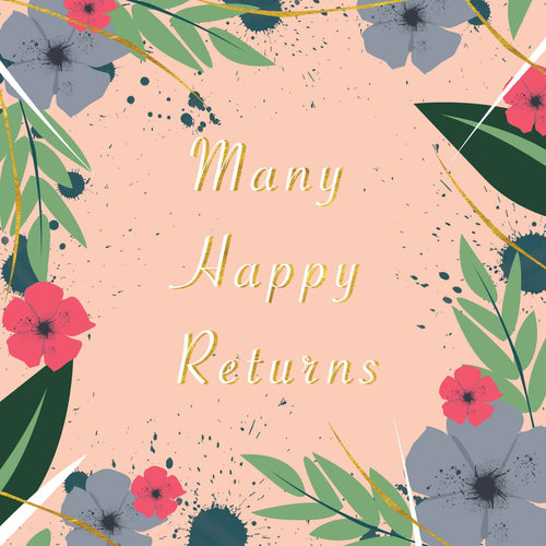Happy Returns Peach Floral