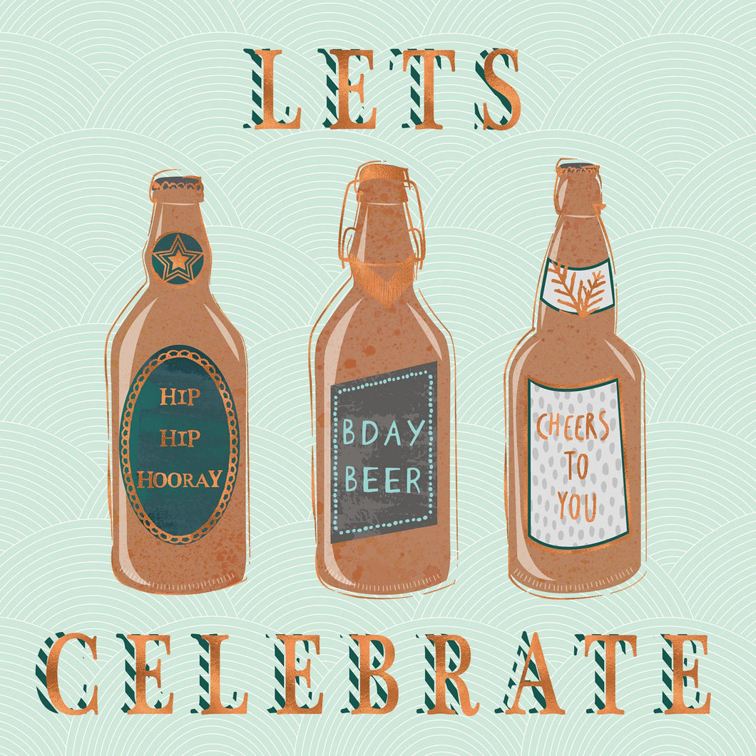 Let's Celebrate Beer Bottles