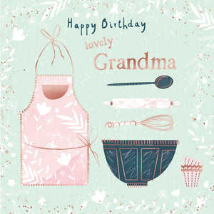 Lovely Grandma Baking Birthday