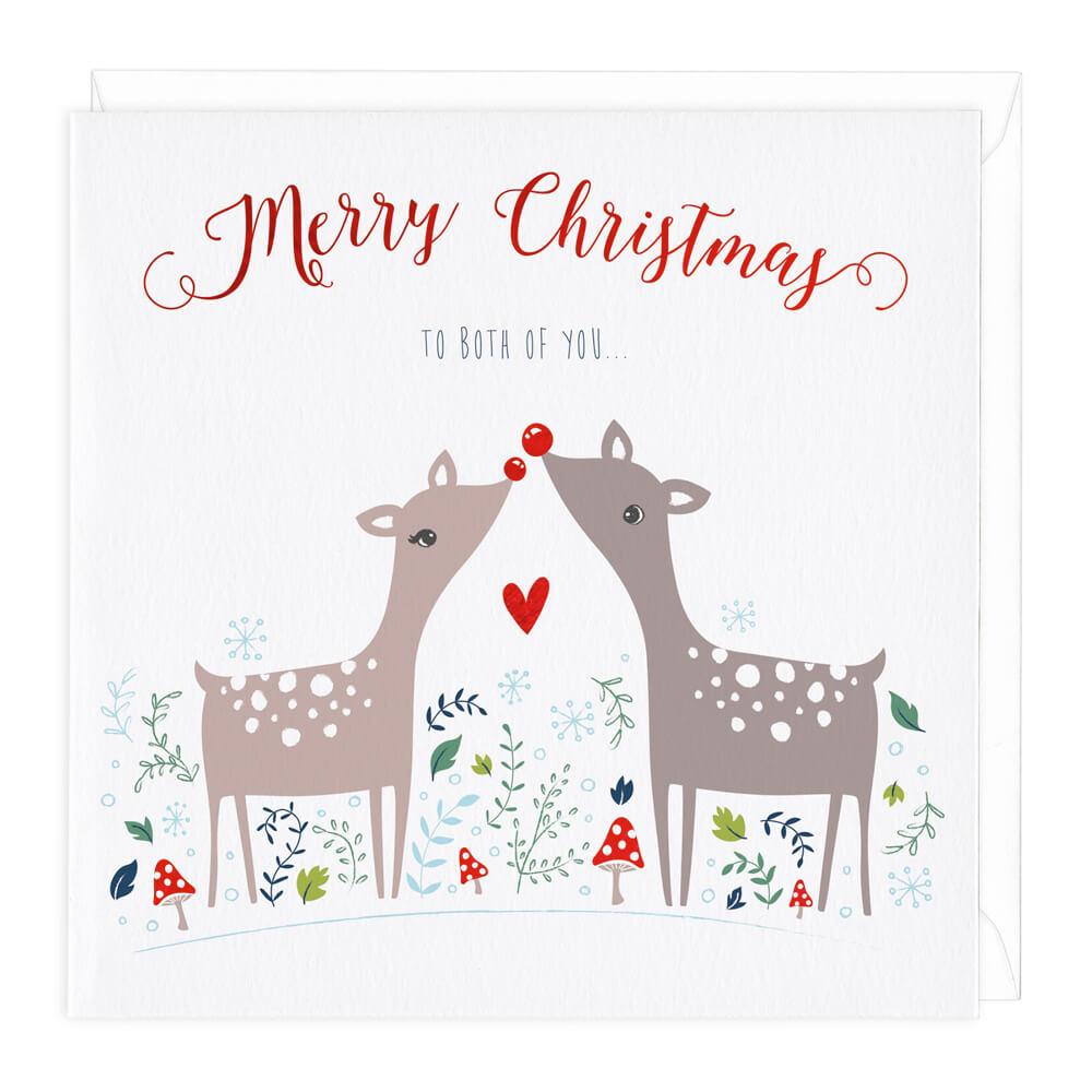 Merry Christmas Pair of Deer
