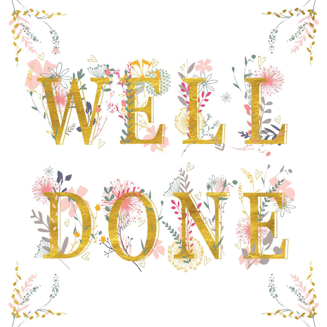 Well Done Floral Typography