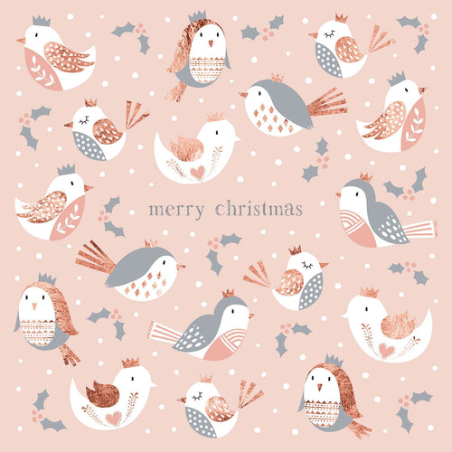 Xmas Pink Birds