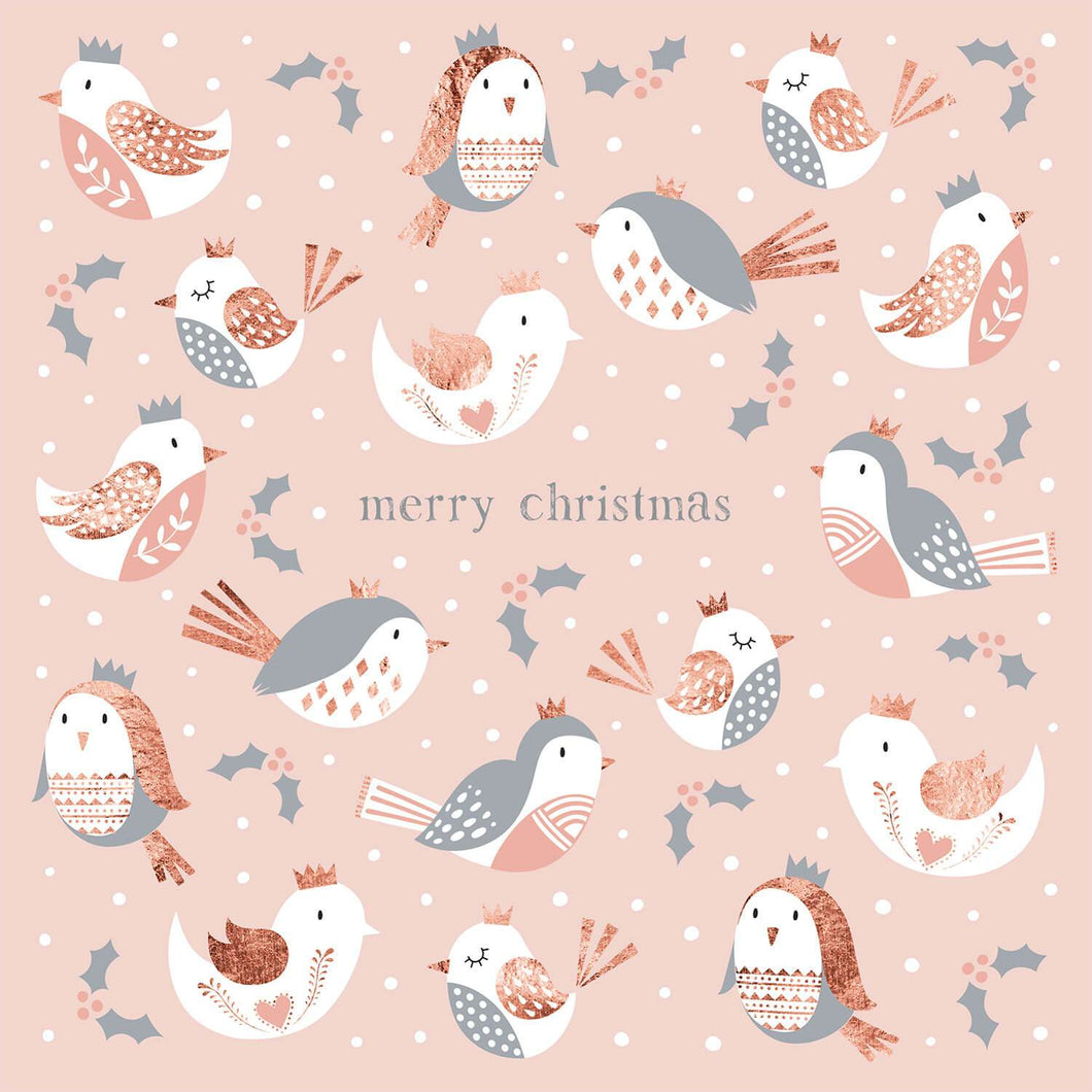 Xmas Pink Birds